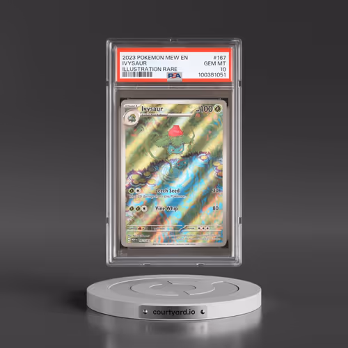 2023 Pokémon Mew EN-151 #167 Ivysaur - Illustration Rare (PSA 10 GEM MINT)
