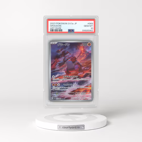 2023 Pokémon Sv3a-Raging Surf #069 Groudon - Art Rare (PSA 10 GEM MINT)
