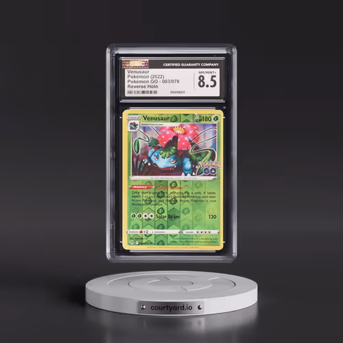 2022 Pokémon GO #003/078 Venusaur - Reverse Holo (CGC 8.5 NM-MT+)