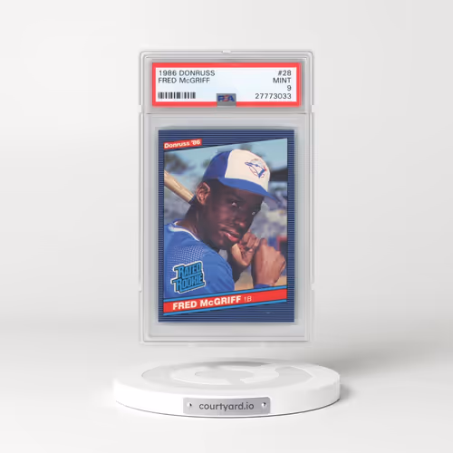 1986 Donruss #28 Fred McGriff (PSA 9 MINT)