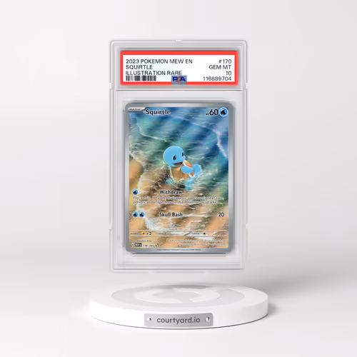 2023 Pokémon Mew EN-151 #170 Squirtle - Illustration Rare (PSA 10 GEM MINT)