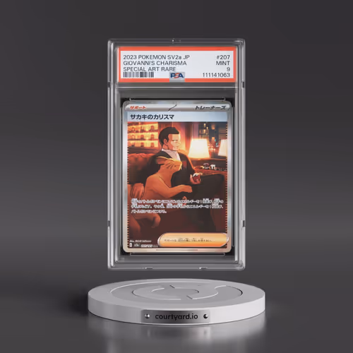 2023 Pokémon Sv2a-Pokémon 151 #207 Giovanni's Charisma - Special Art Rare (PSA 9 MINT)