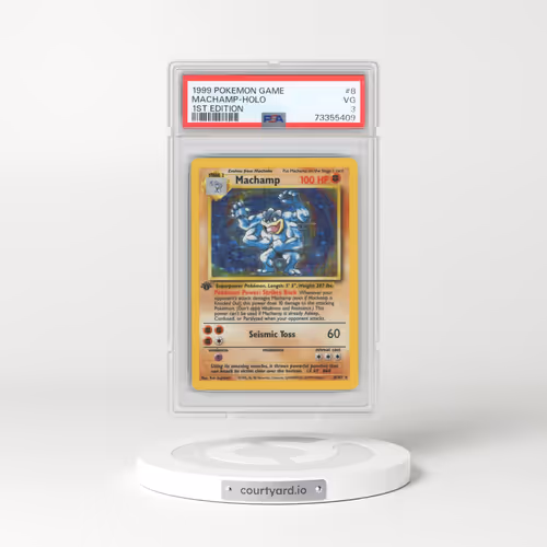 1999 Base Set #8 Machamp (With Shadow) - 1st Edition Holo (PSA 3 VG)