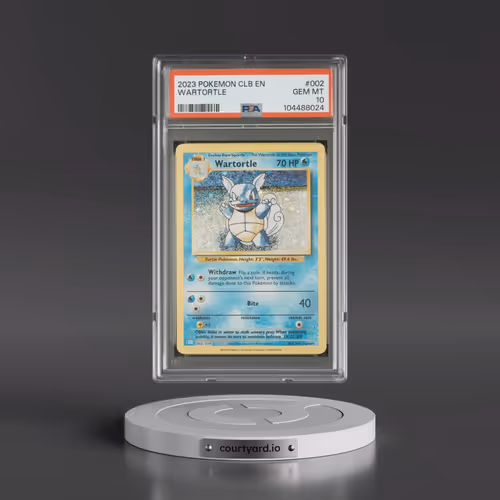 2023 Pokémon Clb-Trading Card Game Classic Blastoise & Suicune EX Deck #002 Wartortle (PSA 10 GEM MI