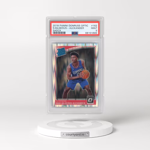 2018 Panini Donruss Optic #162 Shai Gilgeous-Alexander - Shock (PSA 9 MINT)
