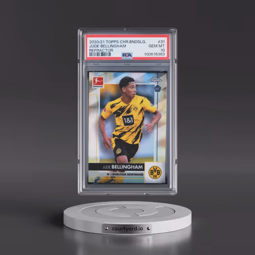 2020 Topps Chrome Bundesliga #31 Jude Bellingham - Refractor (PSA 10 GEM MINT)