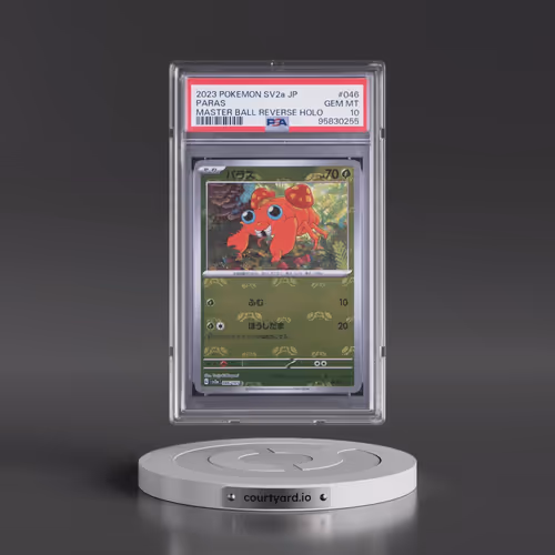 2023 Pokémon Sv2a-Pokémon 151 #046 Paras - Reverse Holo Master Ball (PSA 10 GEM MINT)