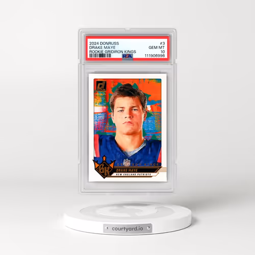 2024 Panini Donruss Rookie Gridiron Kings #3 Drake Maye (PSA 10 GEM MINT)