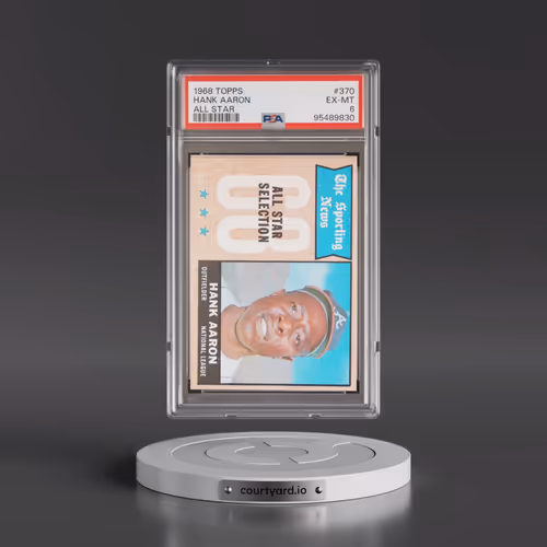 1968 Topps #370 Hank Aaron - All Star (PSA 6 EX-MT)