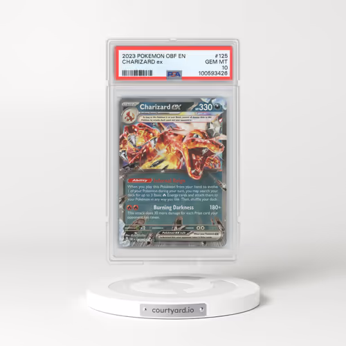2023 Pokémon Obf EN-Obsidian Flames #125 Charizard EX - Holo (PSA 10 GEM MINT)