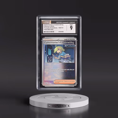 2024 Prismatic Evolutions - PRE EN #104/131 Ciphermaniac's Codebreaking - Poké Ball Holo (CGC 9 MINT
