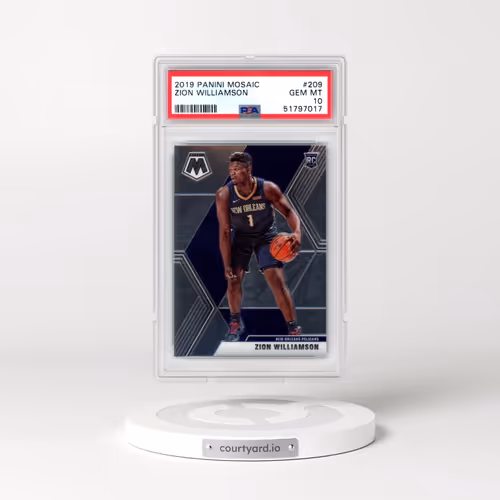 2019 Panini Mosaic #209 Zion Williamson (PSA 10 GEM MINT)