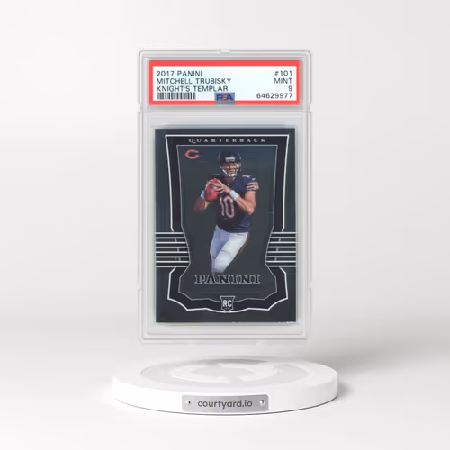 2017 Panini #101 Mitchell Trubisky - Knight's Templar (PSA 9 MINT)