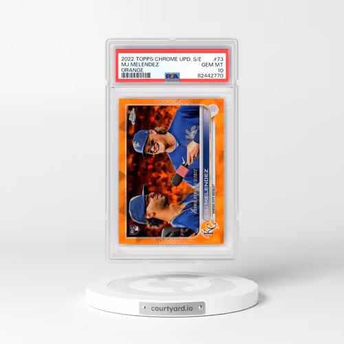 2022 Topps Chrome Update Sapphire Edition #73 MJ Melendez - Orange (PSA 10 GEM MINT)