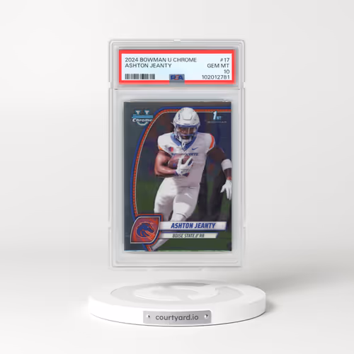 2024 Bowman University Chrome #17 Ashton Jeanty (PSA 10 GEM MINT)