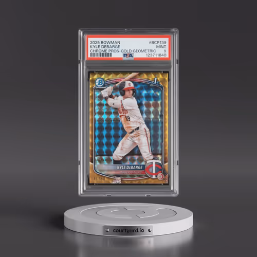 2025 Bowman Chrome Prospects #BCP139 Kyle Debarge - Gold Geometric (PSA 9 MINT)