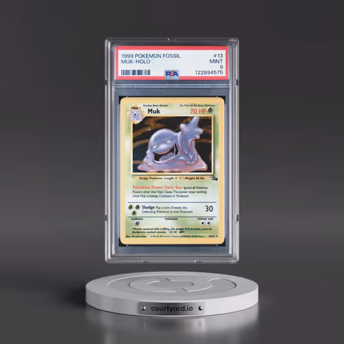 1999 Pokémon Fossil #13 Muk - Holo (PSA 9 MINT)