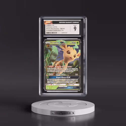 2018 Pokémon SM Black Star Promo #SM146 Leafeon GX - Holo Evolution Celebration Tin (CGC 9 MINT)