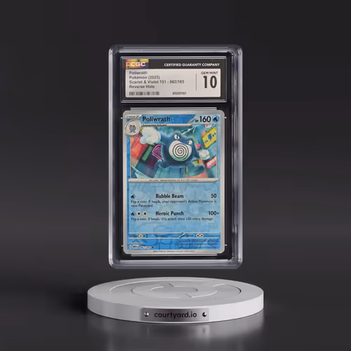 2023 Scarlet & Violet 151 - MEW EN #062/165 Poliwrath - Reverse Holo (CGC 10 GEM MINT)