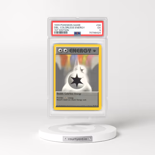 1999 Base Set #96 Double Colorless Energy - 1st Edition (PSA 5 EX)