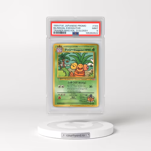 1999 Pokémon Promo Pro Trainer Mag #103 Bilingual Exeggutor-Glossy (PSA 9 MINT)