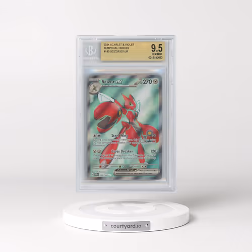 2024 Pokémon Tef EN-Temporal Forces #195 Scizor EX - Holo Ultra Rare (BGS 9.5 GEM MINT)