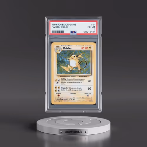 1999 Pokémon Game #14 Raichu - Holo (PSA 6 EX-MT)
