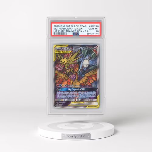 2019 Pokémon SM Black Star Promo #SM210 Moltres & Zapdos & Articuno GX - Holo Full Art Hidden Fates