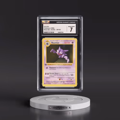 1999 Base Set #29/102 Haunter - 1st Edition 1st Edition (CGC 7 NM)