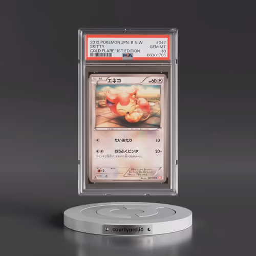 2012 Pokémon Black & White Cold Flare #047 Skitty - 1st Edition (PSA 10 GEM MINT)