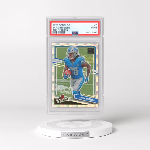 2023 Panini Donruss the Rookies #6 Jahmyr Gibbs (PSA 9 MINT)