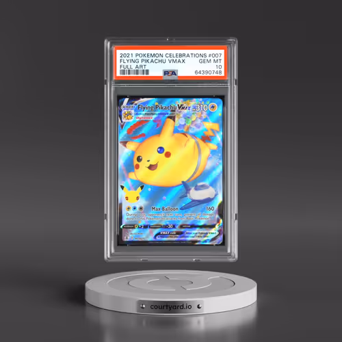 2021 Pokémon Celebrations #007 Flying Pikachu Vmax - Full Art (PSA 10 GEM MINT)