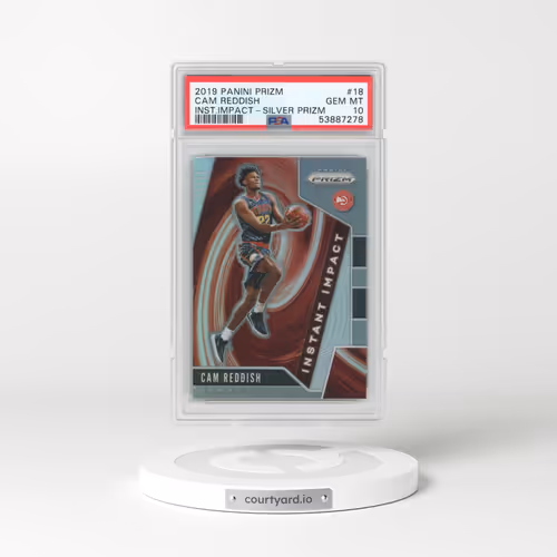 2019 Panini Prizm Instant Impact #18 Cam Reddish - Silver Prizm (PSA 10 GEM MINT)