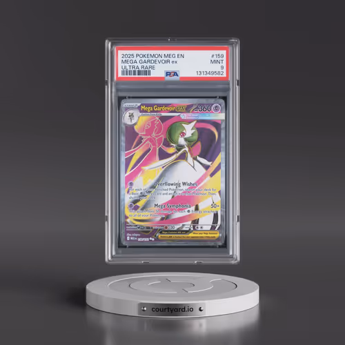 2025 Pokémon Meg EN-Mega Evolution #159 Mega Gardevoir EX - Holo Ultra Rare (PSA 9 MINT)
