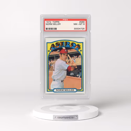 1972 Topps #466 Norm Miller (PSA 8 NM-MT)