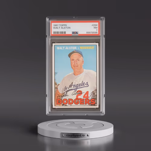 1967 Topps #294 Walt Alston (PSA 7 NM)