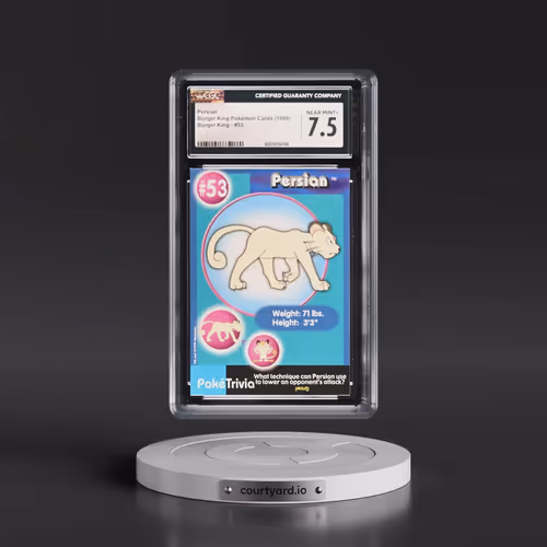 1999 Burger King Pokémon Cards - English #53 Persian (CGC 7.5 NM+)