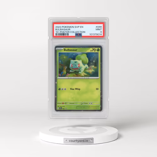 2023 Pokémon Svp EN-SV Black Star Promo #046 Bulbasaur - 151 Poster Collection (PSA 9 MINT)