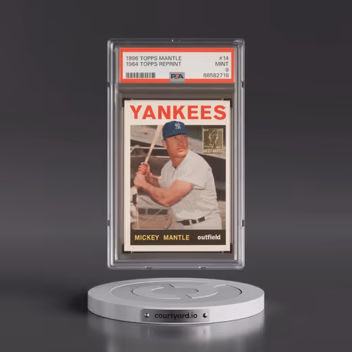1996 Topps Mantle Reprint #14 1964 Topps Reprint (PSA 9 MINT)