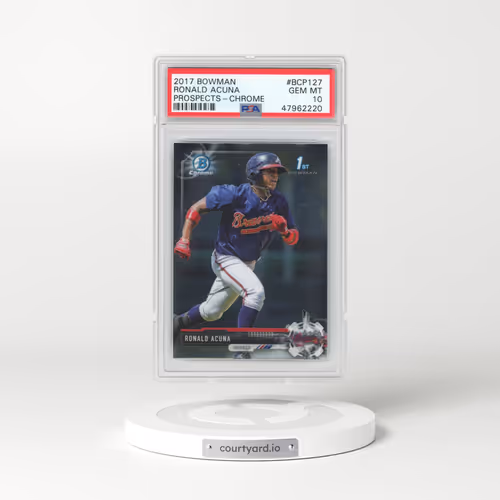 2017 Bowman Prospects #BCP127 Ronald Acuna - Chrome (PSA 10 GEM MINT)