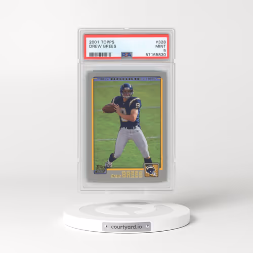 2001 Topps #328 Drew Brees (PSA 9 MINT)