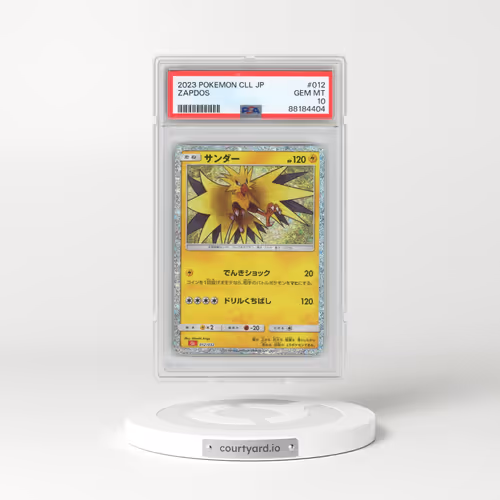 2023 Pokémon Cll-Trading Card Game Classic Charizard & HO-Oh EX Deck #012 Zapdos (PSA 10 GEM MINT)
