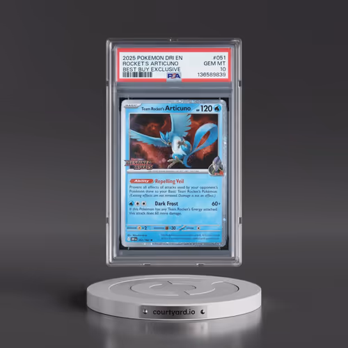 2025 Pokémon Dri EN-Destined Rivals #051 Team Rocket's Articuno - Best Buy Exclusive (PSA 10 GEM MIN