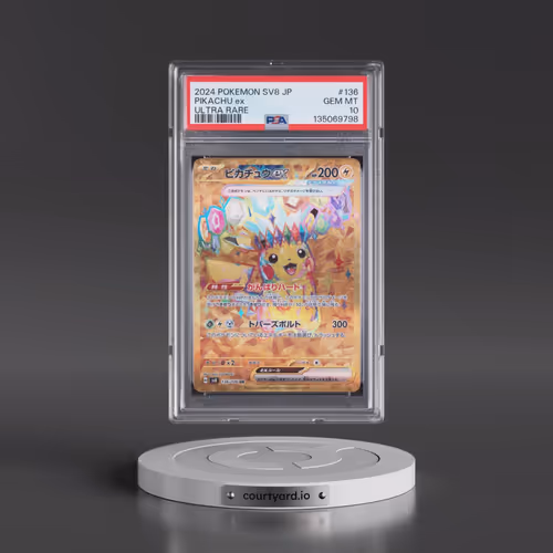 2024 Pokémon SV8-Super Electric Breaker #136 Pikachu EX - Holo Ultra Rare (PSA 10 GEM MINT)