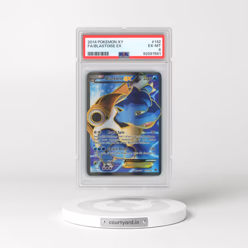 2014 Pokémon XY #142 Blastoise EX - Holo Full Art (PSA 6 EX-MT)