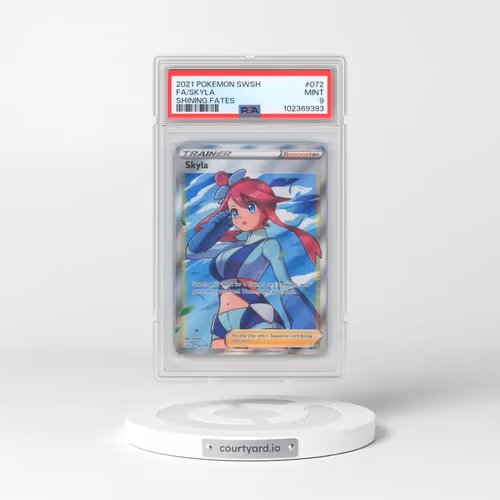 2021 Pokémon Sword & Shield Shining Fates #072 Skyla - Full Art (PSA 9 MINT)
