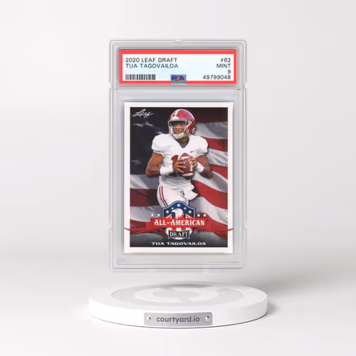 2020 Leaf Draft #62 Tua Tagovailoa (PSA 9 MINT)
