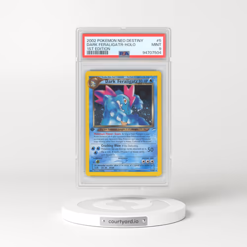 2002 Pokémon Neo Destiny #5 Dark Feraligatr - 1st Edition Holo (PSA 9 MINT)