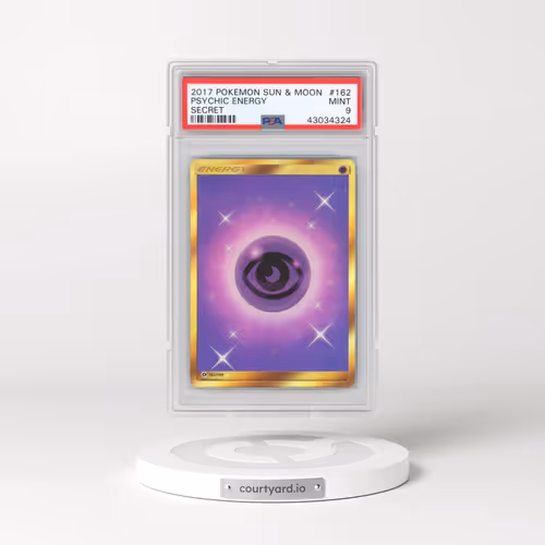 2017 Pokémon Sun & Moon #162 Psychic Energy - Secret (PSA 9 MINT)
