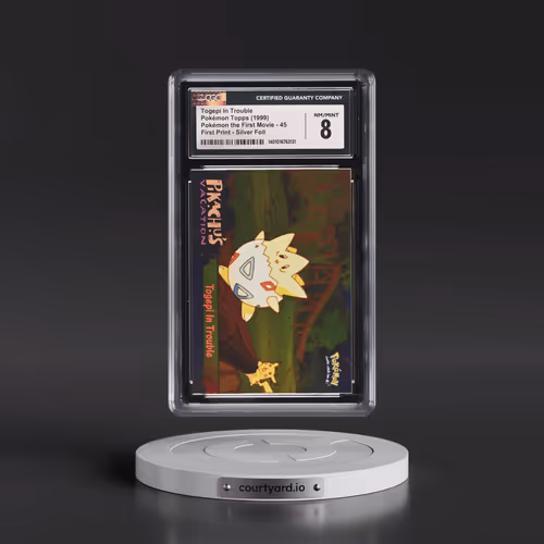 1999 Pokémon the First Movie #45 Togepi In Trouble - First Print (Blue Topps Logo) Silver Foil (CGC